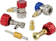 AC R134A Adapter Kit, Quick Couplers, Self-Sealing & Puncture Can Taps, QA01