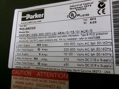 Parker 590P-DRV/0165/500/0011/US/Arm/0/115/0/AUX/0 Drive , 955+8R0100