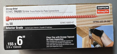 Simpson Strong-Tie SDWC15600-KT 6″ Strong Drive Structural Screws 50 Screws