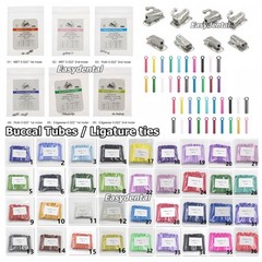 1040 Dental ligature Ties Buccal Tube MBT Roth Edgewise 1st 2nd 018 022 Bondable