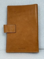 Shinola Detroit Portfolio Brown Horween Leather Case Folder Wallet Organizer