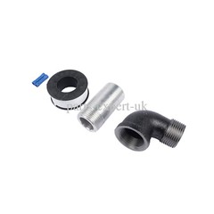 12V 20GMP Fuel Transfer Pump+Nozzle Kit Transfer of Gasoline Diesel Kerosene Red
