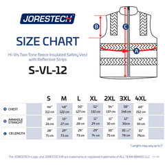 Hi Vis Visibility Reversible insulated Bodywarmer Safety JORESTECH Vest