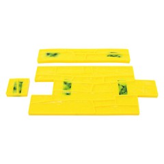 Concrete Wall Mold Polyurethane Seamless Stamp Cement Texture Stone Slate Mat US