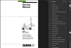CLARK C500 Y950CH FORKLIFT OPERATORS SERVICE REPAIR SHOP MANUAL PDF ON USB