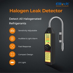 Elitech HLD-200+ HVAC Refrigerant Leak Detector+LMG-10 Digital Manifold Gauge