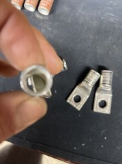 4- ILSCO BLACK DIE 45 2/0 AWG 1/0 FLEX CLNS-2/0-12 COMPRESSION LUG