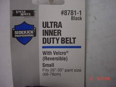 Uncle Mike’s 8781-1 Ultra Reversible Inner Duty Belt w/ Hook & Loop Small 26-30″