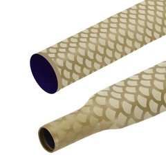 MECCANIXITY 3.3ft Heat Shrink Tubing for Fishing Rods, 1.8:1 Fish Scale Patte…
