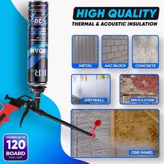 Spray Foam Insulation Can (6 x 23.1 oz. (655 g)) Expanding Foam Sealant