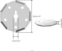 5 PCS Replacement Rotary Blades SK5 for Cardboard Box Cutter Electric Scissor…
