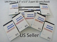 144X-Sales Book Order Receipt Invoice Carbon less 50 sets 3.5″x5.5″ US Seller