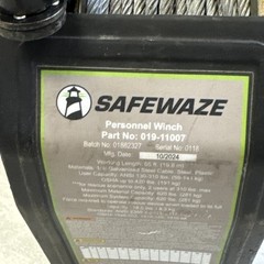 Safewaze 019-11007 65′ Personnel Winch Device with Universal Mount