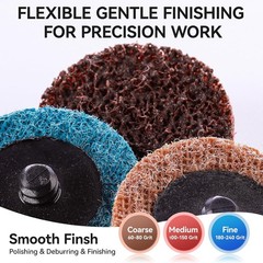 36PCS 2-Inch Surface Conditioning Discs 1/4-Inch Roll Lock Holder
