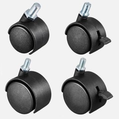 1″/1.25″/1.5″/2 Inch Swivel Caster Plastic 360 Degree Threaded Stem Caster Wheel