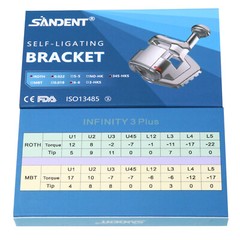 Dental Orthodontic Self-Ligating Brackets Braces Roth 022 Hooks 345 Buccal Tubes