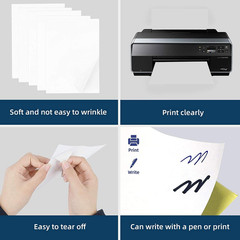 100 Sheets 200 Labels Half Sheet Self Adhesive Shipping Labels for Laser & Inkje