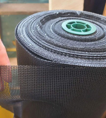 Vinyl Coated Mesh Black 9×9 6.5oz 40″ Wide x 100 Yards by Bruin Plastics – NOS