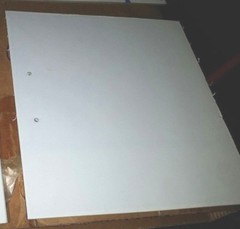 GE Lexan Sheet Polycarbonate 1/8″ Thick, Clear 12.75″ x 12″ WITH HOLES