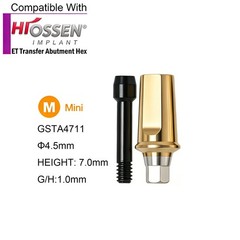 US Dental ET Straight Abutment Hex fit Hiossen ET Osstem TS Mini/Regular