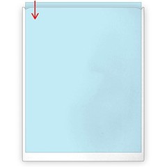 StoreSMART 8.5×11 Peel & Stick Letter Pocket Crystal Clear 100-Pack TL10308