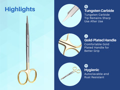 Goldman Fox Scissors 5 inches with Tungsten Carbide ARTMAN