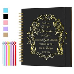 CWEGSJ Memorial Gifts In Memory of Loved One Scrapbook Album 10×10, Black