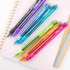 Gel Pens | 12 Count, Fine Point Tip (0.5mm), Assorted Rainbow Colors, Retractabl