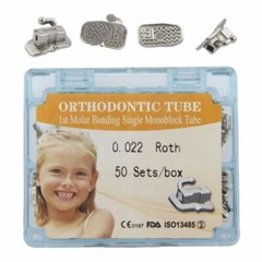 6 Size Dental Orthodontic Buccal Tubes Monoblock 1st 2nd Molar MBT ROTH 018/022