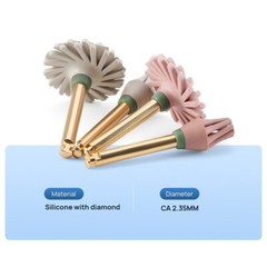 4 Pcs/box Dental Silicone Diamond 135°C Autoclavable Composite Polishing Wheel
