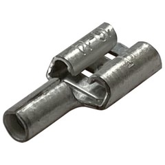 (100) Non Insulated Female 16-14 Gauge Quick Disconnect .250″ Terminal Connector