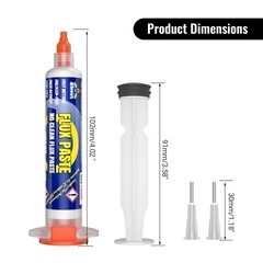 BEEYUIHF RMA No Clean ROSIN Soldering Flux Paste for Electrical 4PCS x 10mL