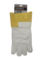 Ironcat Welding Gloves, Gauntlet Cuff, Wing Thumb, A Cowhide, XL, 9 PK 6010/XL