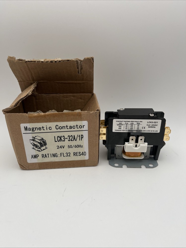 Air Conditioner Magnetic Contactor LCK3-32A/1P 24V 50/60Hz