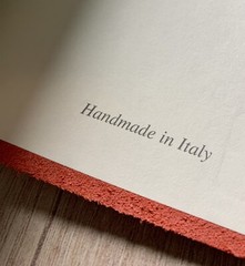 New!! Handmade In Italy Genuine Leather A5 Journal Notebook 224 Pages