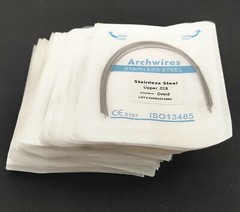 Dental Orthodontic Treatment Stainless Steel Arch Wires Round Ovoid Form
