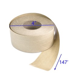 Water Activated Reinforced Kraft Paper Tape DIY Sealing 3″ Wide 150ft 1.5″ Core