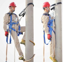 Electric Pole Aerial Work Anti-falling Belt Climbing Rod Seat Belt Safety Belt