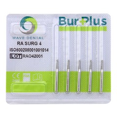 Wave Dental Carbide Surgical Bur Latch RA SURG Burs 26mm Round Straight Fissure