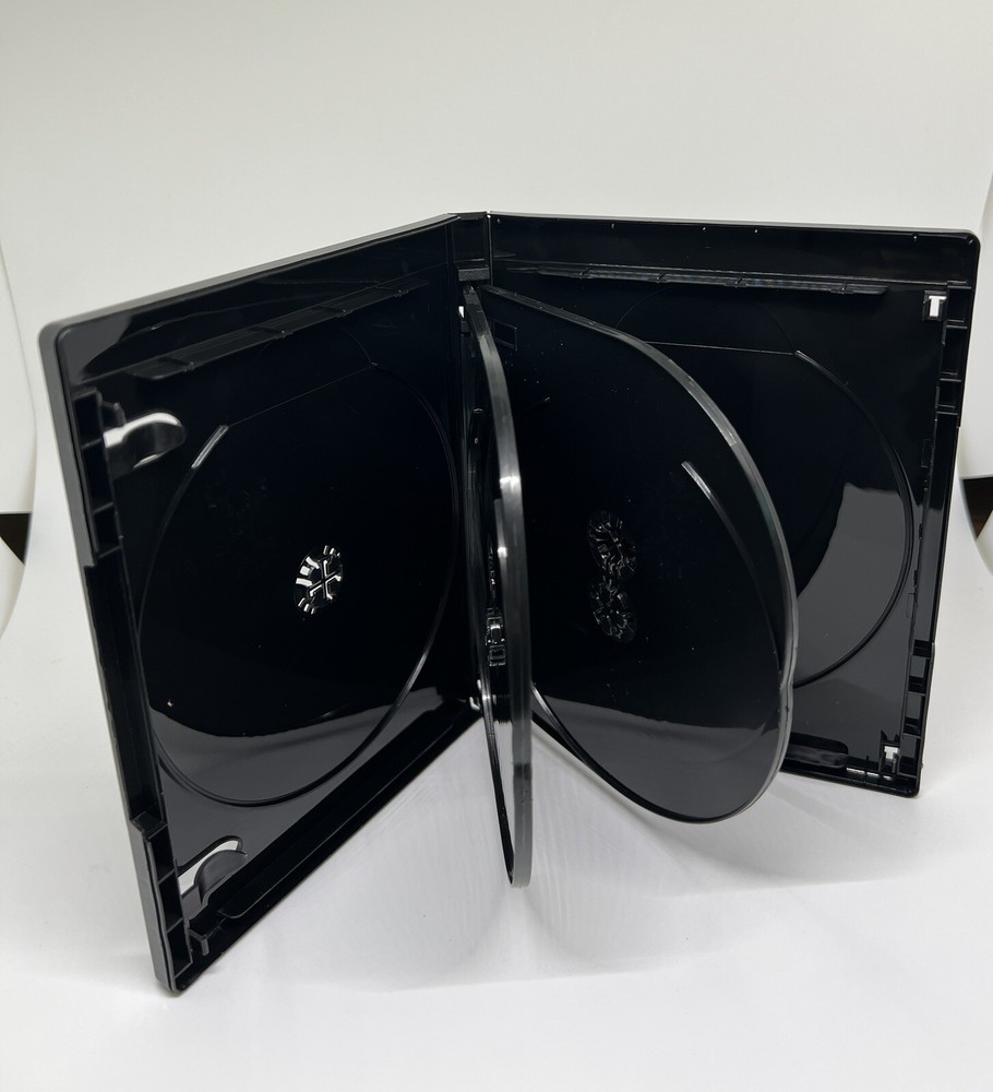 2 PCS NEW 15mm 4K ULTRA HD BLACK 6-DISC CASE, BOOKLET CLIPS, PS6-15MM UHD