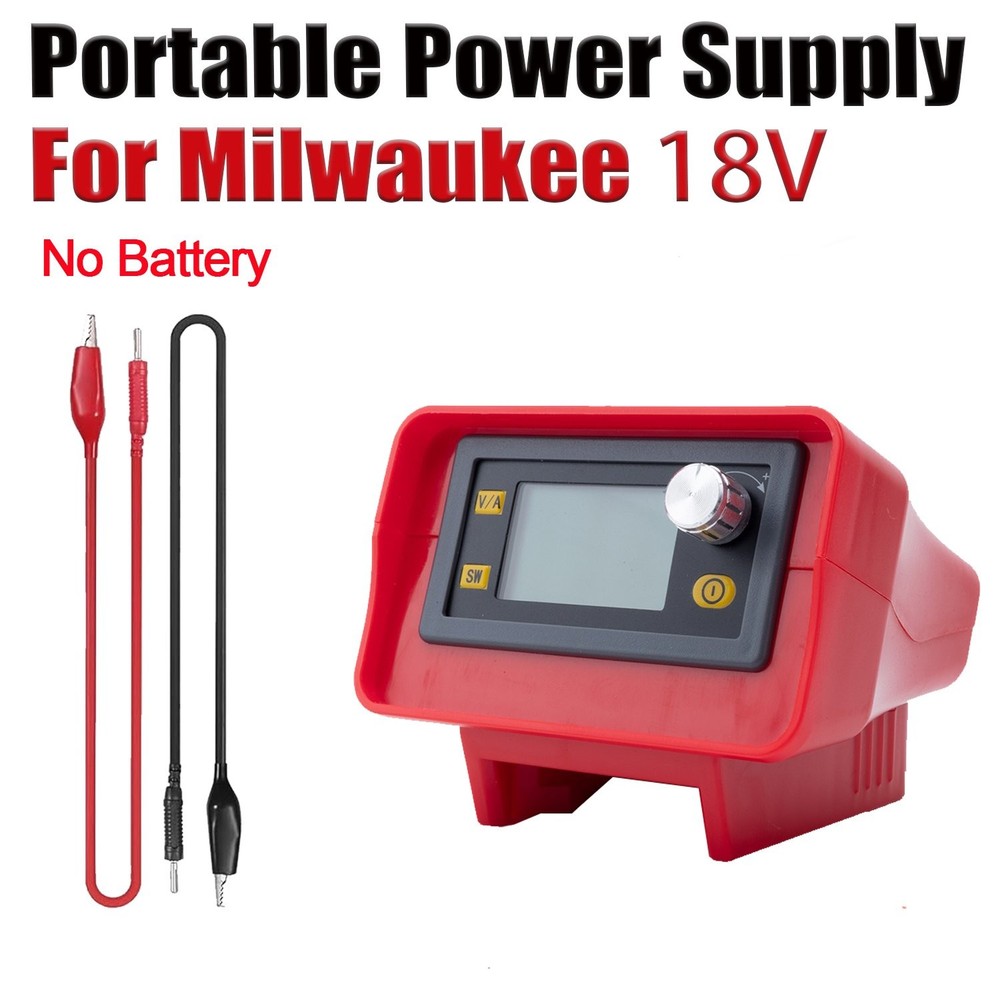 DC Power Supply For Milwaukee 18V Battery Adjustable Voltage Digital Display