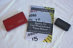 Starrett Last Word 711-F dial indicators (qty. 2) with cases and repair manual