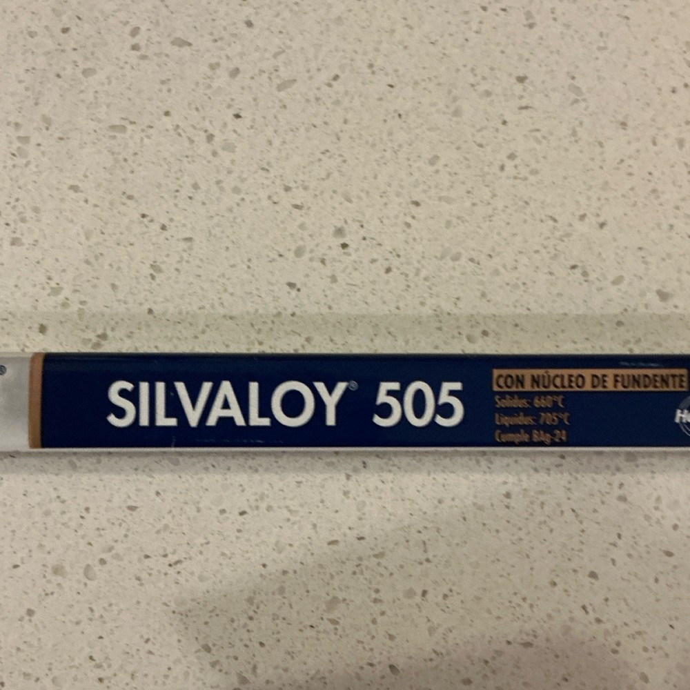 Lucas Milhaupt Silvaloy 505 Flux Cored Brazing Rod 18in BAg-24 50% silver