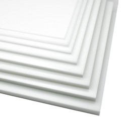 BuyPlastic Natural White HDPE Plastic Sheet 5/8″ x 24″ x 48″