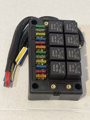 12V Relay Box 15 Way Fuse Relay Box, with Pre-Wired, 8 Relays and 15 ATC/ATO Bl