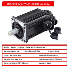 Servo Motor Set: 60/80/110 Servo Motor Drive Integrated, 200W/400W/750W