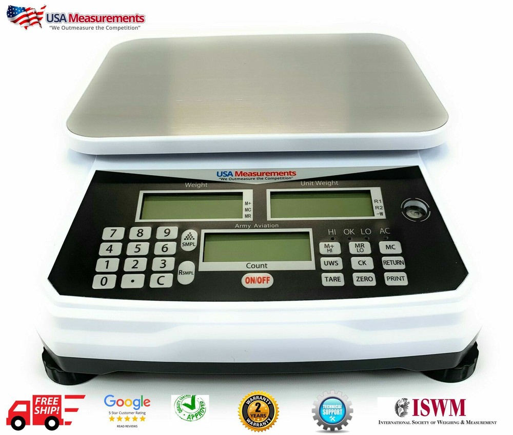Heavy Duty Army Counting Scale 11″x8″ Pan Precision Balance 66 lb x 0.5g
