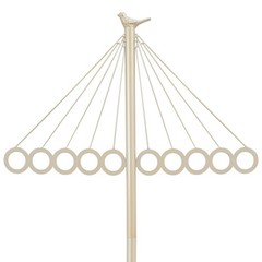 ?Coat Shelf Metal Clothing Display Rack Entrance Clothing Rack with 10 Hooks