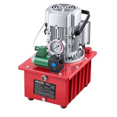 VEVOR Electric Hydraulic Pump 750W 10000 PSI Single Acting Solenoid Valve Pedal