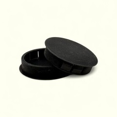 1 3/4″ Hole Nylon Locking Panel Plugs Black/White Dome Cover 1 15/16″ Top Width